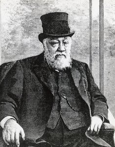 Portrait of Stephanus Johannes Paulus Kruger, President of the South African Republic, led the Boer war against the English (engraving) by John Ward Dunsmore