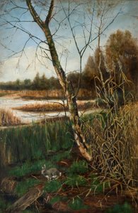 Autumn at Olton Mill by W. H. Middleton