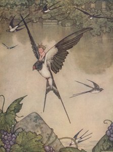 Yes I Will Go With Thee! Said Tommelise, c1930 by William Heath Robinson