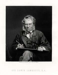 Sir Edwin Henry Landseer 1802-1873, British Painter, 19th century by W. Holl