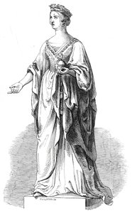 Marble statue of Her Majesty in the Royal Exchange