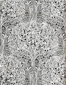 Wall-paper, Printed in Distemper Colour. Designed by H. Wilson