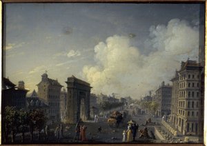 The Saint-Denis Gate and the Boulevard, between 1801 and 1850 by W. Lebelle