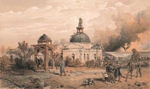 Church in the Rear of the Redan, Looking North - Showing the Effects of Shot and Shell, 1856