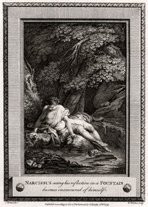 Narcissus seeing his reflection in a Fountain, 1775