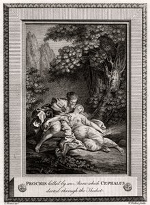Procris Killed by an Arrow which Cephalus Darted through the Thicket, 1775