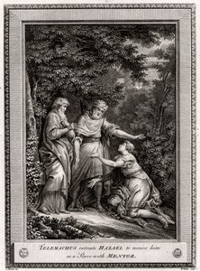 Telemachus Entreats Hazael to Receive Him as a Slave with Mentor by W. Walker