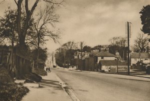 Where The Roman Road To Dover Crosses Shooters Hill Beyond Blackheath, c1935