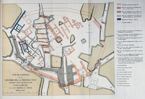 Map of the Acropolis of the 2nd city at Troy