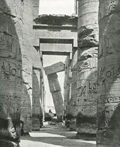 Columns of the Hypostyle Hall, Karnak, Egypt, 1895