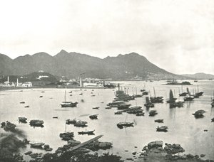 East Point showing Victoria Hills, Hong Kong, 1895 by W and S Ltd