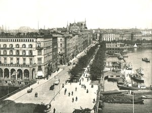 The Jungfernstieg, Hamburg, Germany
