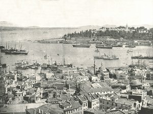 The Entrance to the Golden Horn, Constantinople, Ottoman Empire by W and S Ltd