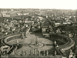 View from the Dome of St Peters, Rome, Italy