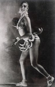 Josephine Baker Dressed with a Belt of Bananas by Walery
