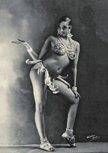 Josephine Baker Wearing Her Famous Banana Costume c.1927 by Walery
