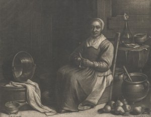 A Woman Peeling Pears