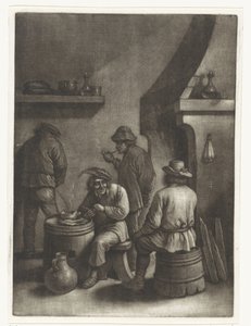 Men by the Hearth by Wallerant Vaillant