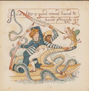 Illustration for Pothooks and Perseverance by Walter Crane