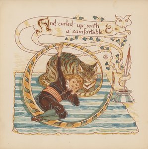 Illustration for Pothooks and Perseverance by Walter Crane