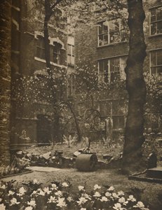 The Empty Churchyard of What Was All Hallows Staining, c1935 by Walter Benington