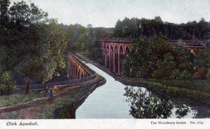 Chirk Aqueduct, Chirk, Wrexham, Wales by Walter Bentley Woodbury