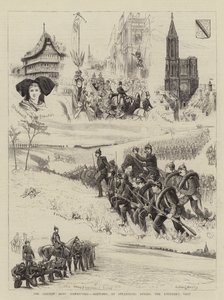 The German Army Manoeuvres, Sketches at Strassburg during the Emperor