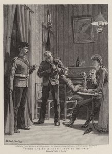 Tommy Atkins in Egypt, Showing his Pass by Walter Charles Horsley