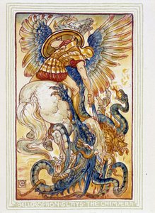 Bellerophon fights the chimeras - in 