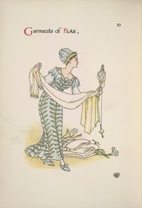 A Woman Holding a Shawl