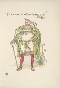 Good King Henry. A man dressed as Henry VIII