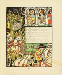 Illustration for Fairy Tale Cinderella by Walter Crane
