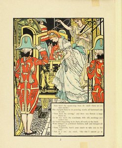 Illustration for Fairy Tale Cinderella by Walter Crane