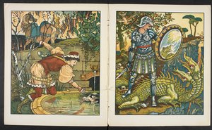 Illustration for the story, Princess Belle étoile by Walter Crane