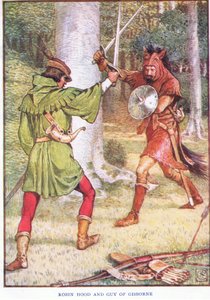 Robin Hood and Guy of Gisborne by Walter Crane