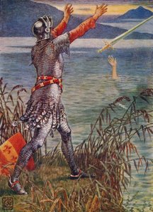 Sir Bedivere Casts the Sword Excalibur into the Lake