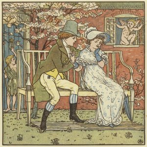 There Was a Little Man and He Wooed A Little Maid by Walter Crane
