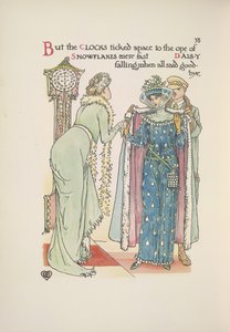 Wedding Guests Leaving, a Lady Saying Goodbye; a Man Helping Her On with Her Coat