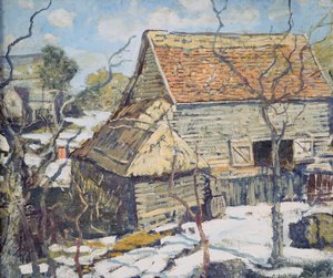 Pennsylvania Barn in the Snow