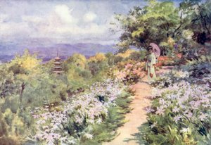 A Hillside Garden at Kyoto