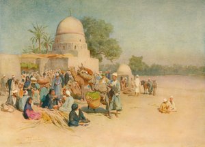 A Market on the Edge of the Desert, c1905 by Walter Frederick Roofe Tyndale