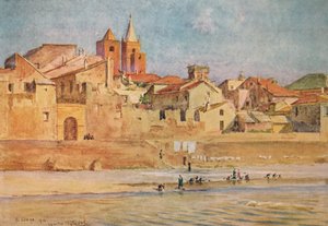 Albenga from the Centa by Walter Frederick Roofe Tyndale
