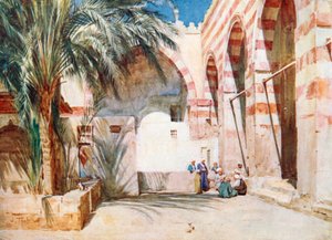 Court in the Mosque of Ibrahim Aga, Cairo by Walter Frederick Roofe Tyndale