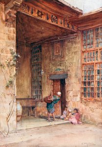 Courtyard in a Cairene House by Walter Frederick Roofe Tyndale