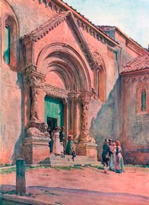 The Porch of the Pieve at San Quirico D