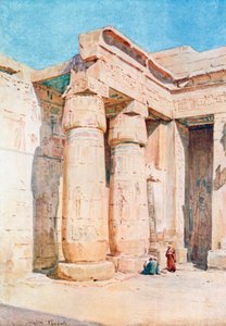 The Second Court at Medinet Habu by Walter Frederick Roofe Tyndale