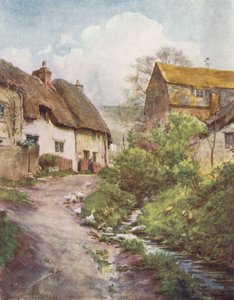 Wessex: The Mill Cottages at Sutton Poyntz, Near Weymouth by Walter Frederick Roofe Tyndale