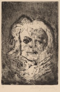 Girl with Hand by Walter Gramatte
