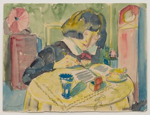 Woman Writing (Sonia Gramatté)