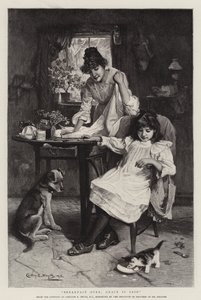 Breakfast Over, Grace is Said by Walter Granville Smith